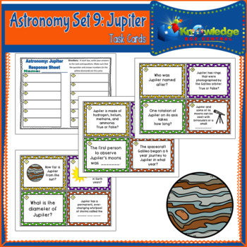 Preview of Astronomy Task Cards: Set 9: Jupiter