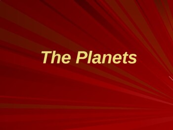 Preview of Astronomy Unit 5: The Planets