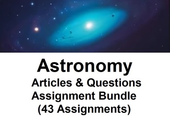 Preview of Astronomy Unit Assignment Bundle (43 PDF Assignments)