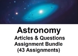 Astronomy Unit Assignment Bundle (43 WORD Assignments)