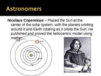 Preview of Astronomy Unit Notes and Powerpoint