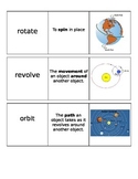 Astronomy Unit Vocabulary Cards