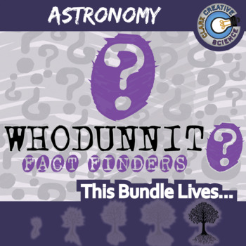 Preview of Astronomy Whodunnit Activity Bundle - Printable & Digital Game Options