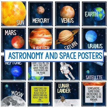 Preview of Astronomy and Space Poster Set