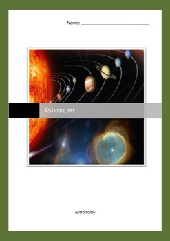 Preview of Astronomy Unit Workbook