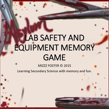 Preview of Lab Safety and Equipment Asylum Memory Concentration Matching Game