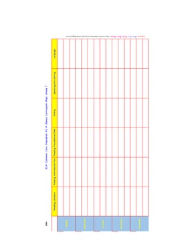 Preview of At A Glance Common Core ELA Curriculum Map: 1st Grade