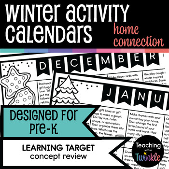 Preview of At Home Activities For Preschoolers
