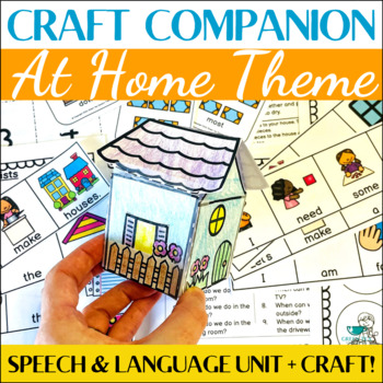 Preview of At Home Craft Companion - Speech Therapy Craft & Themed Speech & Language Unit