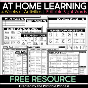 At Home Learning Activities | Emergency Plans