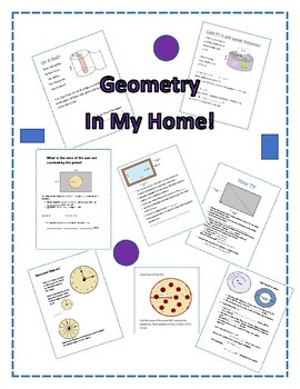 Preview of At Home Learning Activity Math Geometry