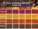 At Home Learning Calendars and Planners for Homeschool
