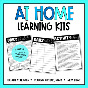 Preview of At Home Learning Kit