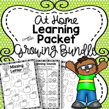 Preview of At Home Learning Packet {Distance Learning} {GROWING BUNDLE}