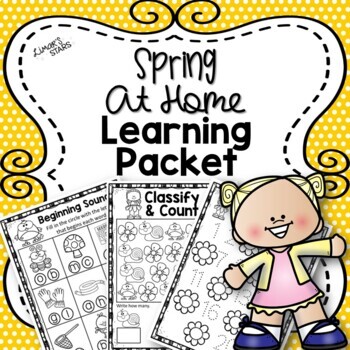 Preview of At Home Learning Packet: Spring {Distance Learning}