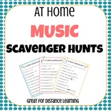 At Home Music Scavenger Hunts | Distance Learning
