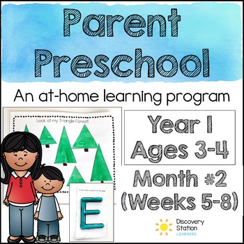 At Home Preschool Learning Program (Year 1) MONTH 2 | TpT