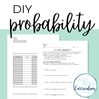 Preview of DIY Probability Activity