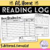 At Home Reading Logs - 3rd - 6th grade