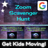 At-Home Scavenger Hunt!  Virtual Distance Learning Zoom