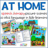 Distance Learning - At Home Speech Therapy Picture Scenes for Little Learners