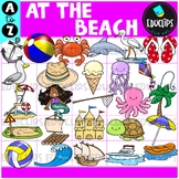 At The Beach A to Z | Alphabet Clip Art Set {Educlips Clipart}