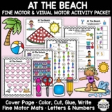 At The Beach - Fine Motor & Visual Motor - Color Write Cut Glue 