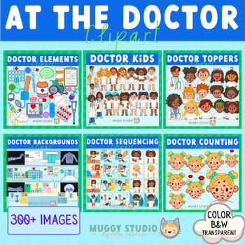 Preview of At The Doctor Clip Art Bundle