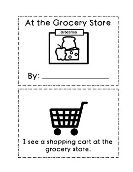 Preview of At The Grocery Store Mini Book