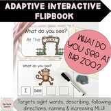 At The Zoo Adaptive Interactive Flip Book, Sight Words, Re