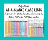 At a Glance Class Lists