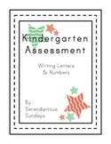 At a Glance Writing Assessment for Numbers and Letters