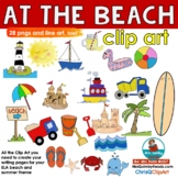 At the Beach | Clip Art | Summer