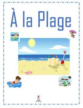 Preview of At the Beach French Distance Learning Activities.