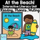 At the Beach Summer Emergent Reader and Phonics and Writing printables for ESY