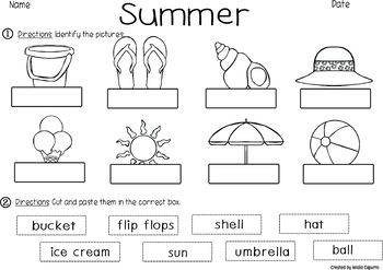 at the beach vocabulary pack by a teachable year tpt