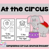 At the Circus Emergent Reader Printable & Boom Cards with 