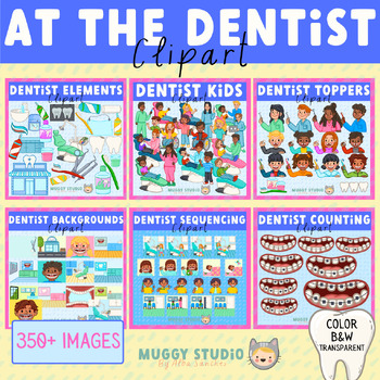 Preview of At the Dentist Clip Art Bundle