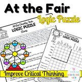 At the Fair Logic Puzzle Critical Thinking Word Search Amu