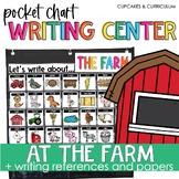 At the Farm Writing Center and Farm Animal Vocabulary Words