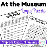 At the Museum Logic Puzzle Critical Thinking BONUS Word Search