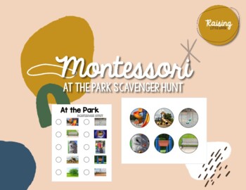 Preview of At the Park Scavenger Hunt Montessori Aligned