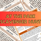 At the Park Scavenger Hunt Outdoor Game, Any Grade, Nature