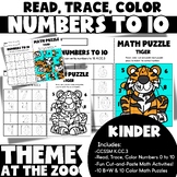 At the Zoo Kindergarten Number Formation Fun: Recognition,