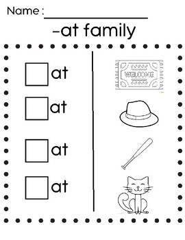 At word family by Leydysupplies | TPT