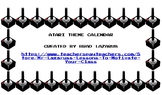 Atari Calendar Set- Retro Video Game Theme