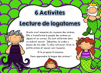 Preview of Ateliers français: 6 activités: Lecture de logatomes