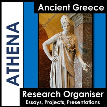 Preview of Athena - Ancient Greece - Research Worksheet - Research Tool - EASEL