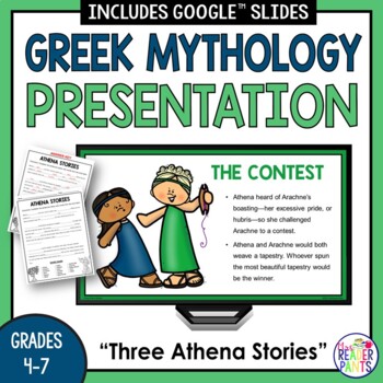 Preview of The Story of Arachne - Three Athena Stories - Greek Mythology Lesson