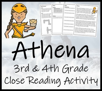 Preview of Athena Close Reading Comprehension Activity | 3rd Grade & 4th Grade